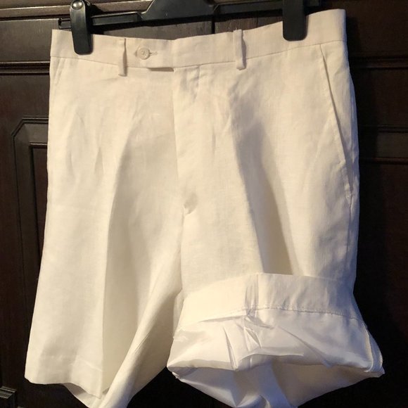 AFAZZY New York men's W32 White linen - Picture 6 of 9